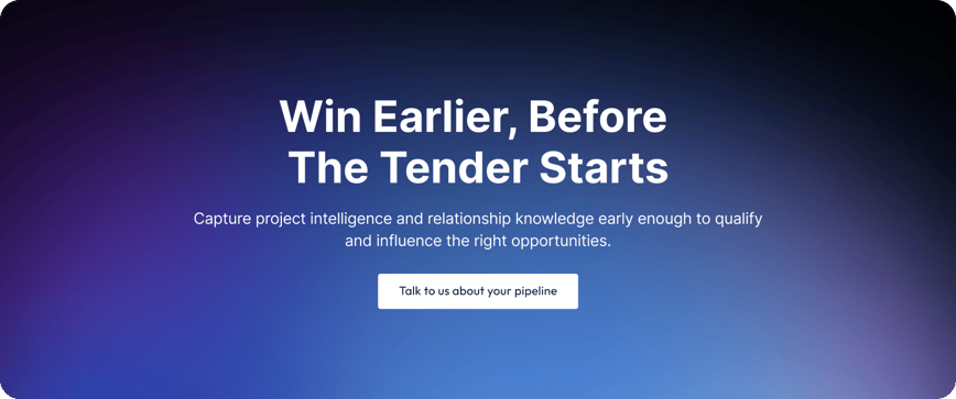 Win earlier before the tender starts