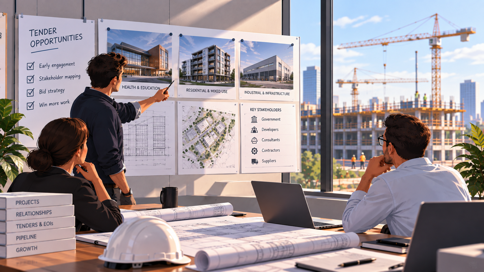 Construction, Architecture and Project Businesses: Win Earlier, Before the Tender Starts